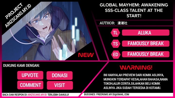 Baca Komik Global Mayhem: Awakening SSS-Class Talent at the Start! Chapter 03 Gambar 1