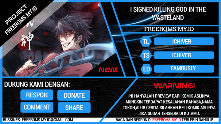 Baca Komik I signed Killing God in the Wasteland Chapter 01 Gambar 1