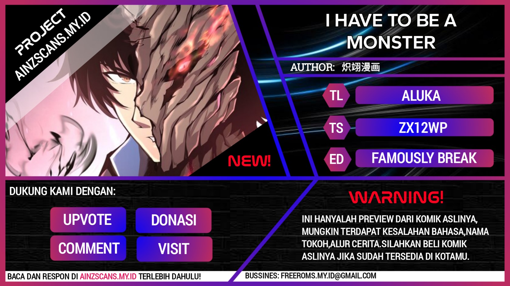 Baca Komik I Have to Be a Monster Chapter 02 Gambar 1