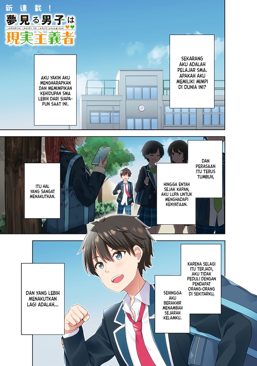 Baca Yumemiru Danshi wa Genjitsushugisha Chapter 01.1 Gambar 2