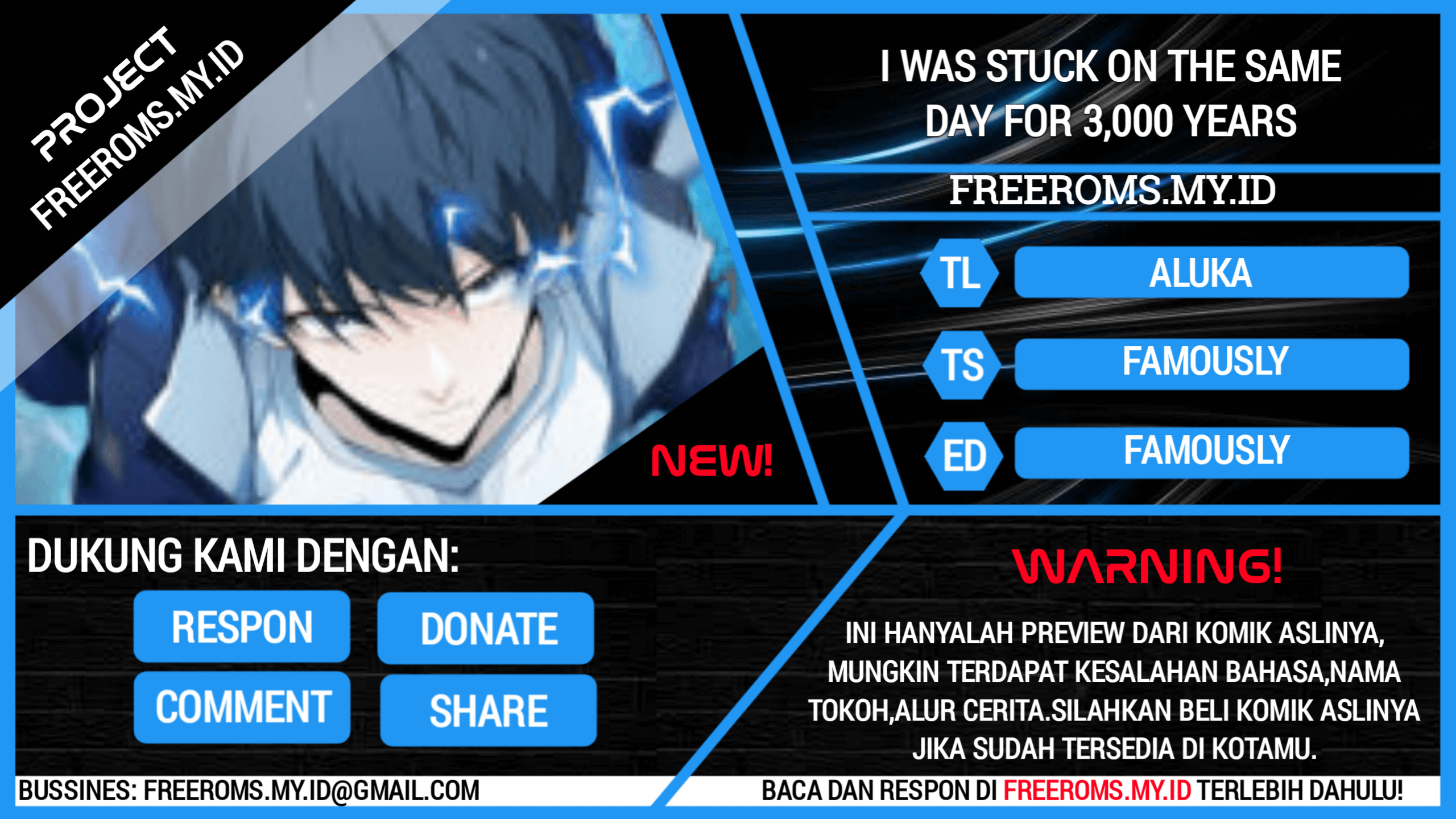 Baca Komik I Have Been Stuck on the Same Day for 3000 Years Chapter 00.1 Gambar 1