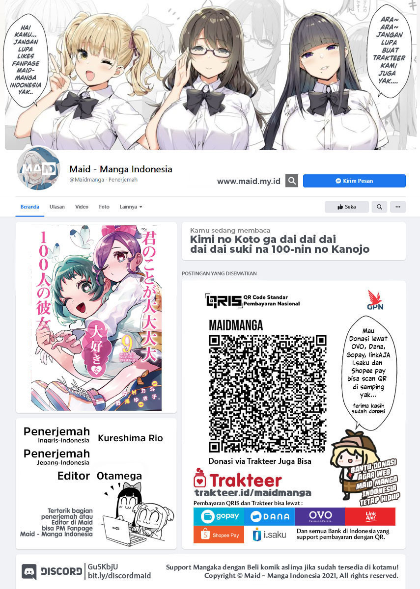 Baca  Kimi no Koto ga Dai Dai Dai Dai Daisuki na 100-ri no Kanojo Chapter 95 Gambar 2