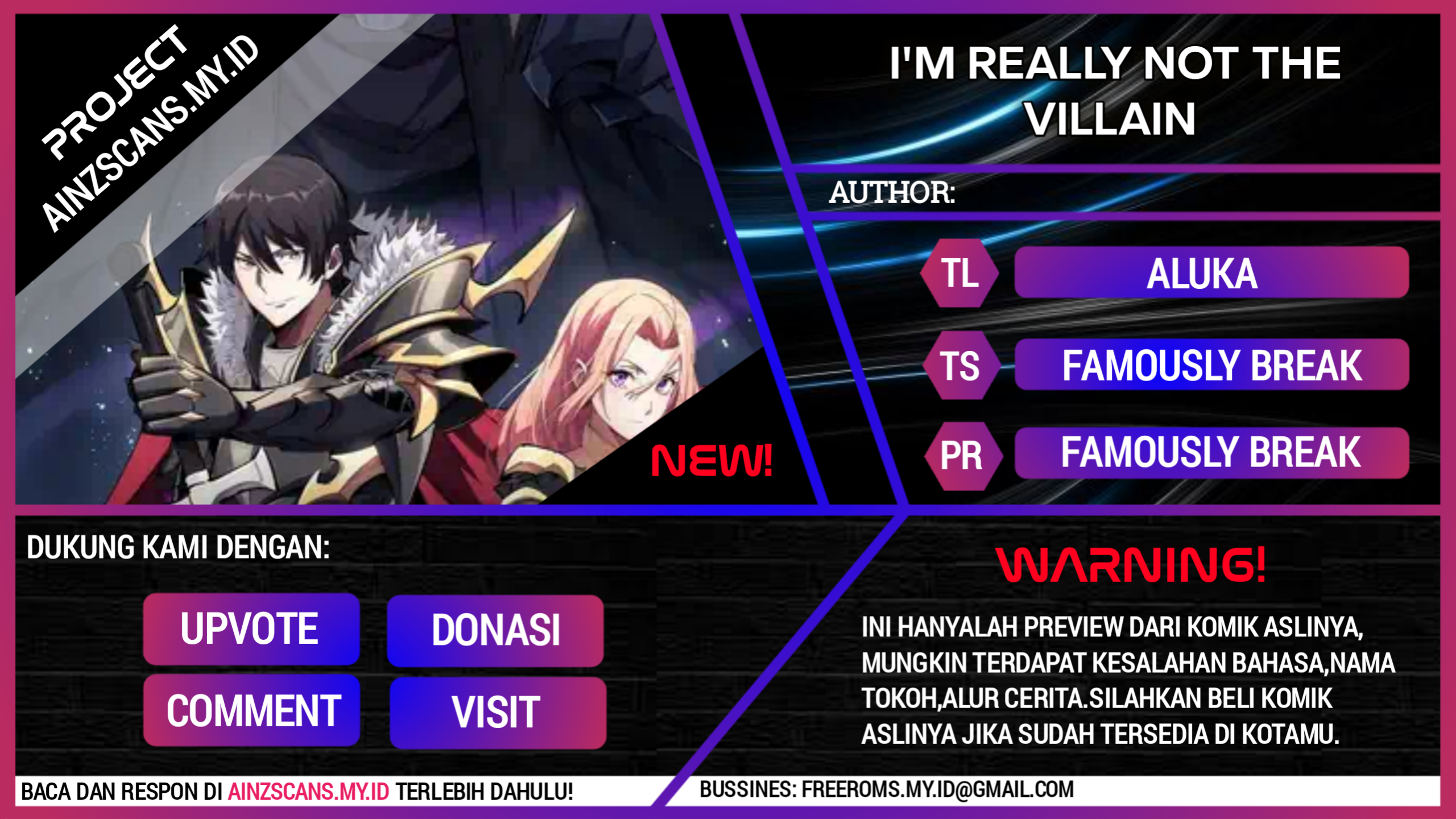 Baca Komik I’m Really Not The Villain Chapter 14 Gambar 1