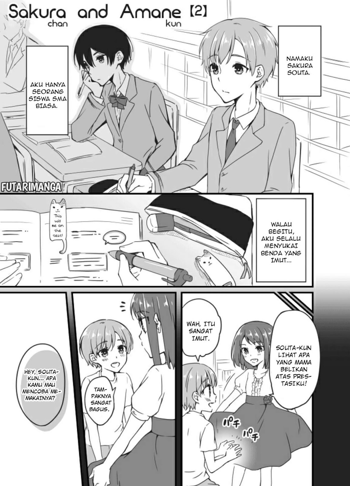 Baca Sakura-chan to Amane-kun Chapter 02 Gambar 2