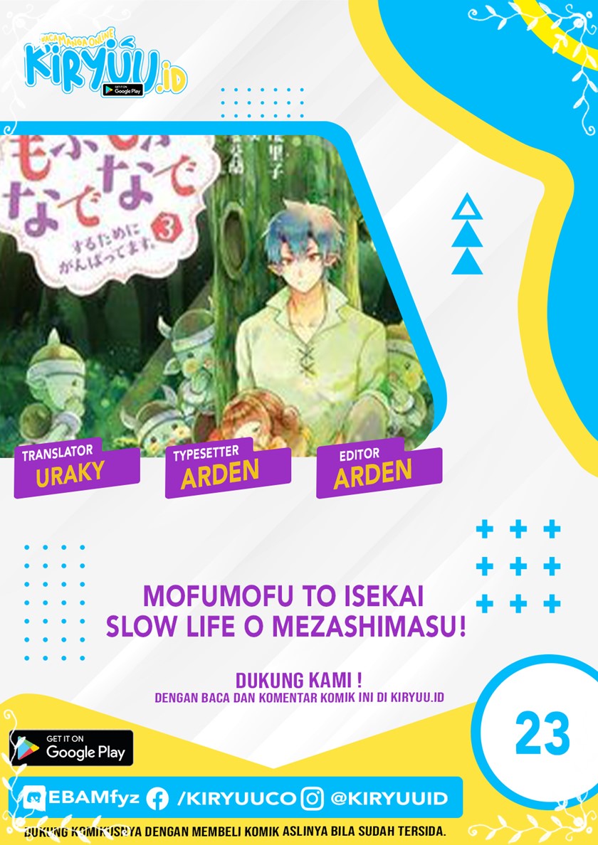 Baca Komik Mofumofu to Isekai Slow Life o Mezashimasu! Chapter 23 Gambar 1