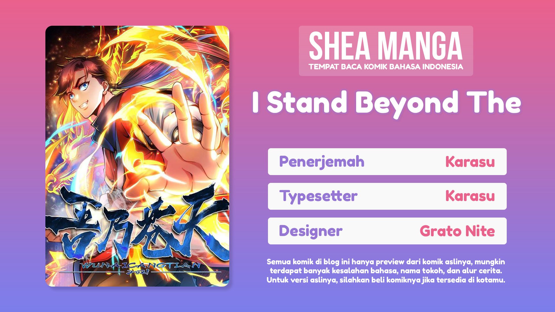 Baca Komik I Stand Beyond The Heavens Chapter 01 Gambar 1