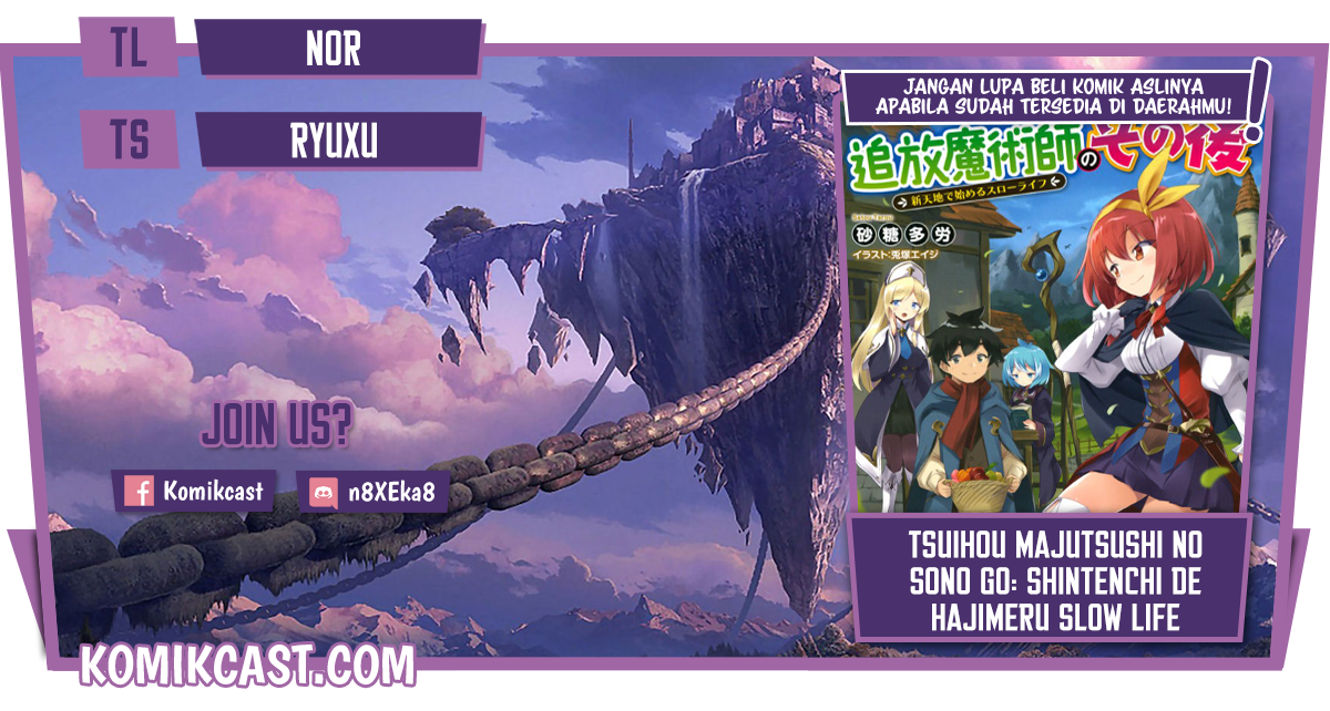 Baca Komik Tsuihou Majutsushi no Sono Go: Shintenchi de Hajimeru Slow Life Chapter 09 Gambar 1
