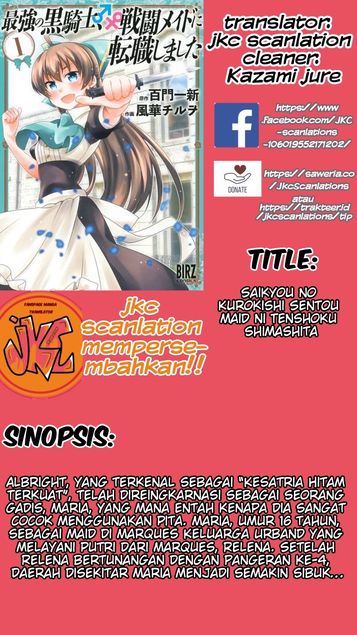 Baca Komik Saikyou no Kurokishi Sentou Maid ni Tenshoku shimashita Chapter 08 Gambar 1