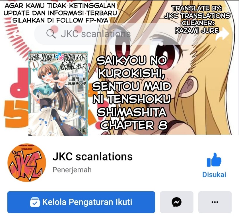Saikyou no Kurokishi Sentou Maid ni Tenshoku shimashita Chapter 08 Gambar 27
