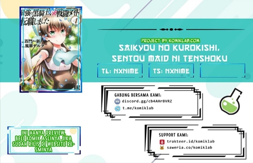 Baca Komik Saikyou no Kurokishi Sentou Maid ni Tenshoku shimashita Chapter 07 Gambar 1