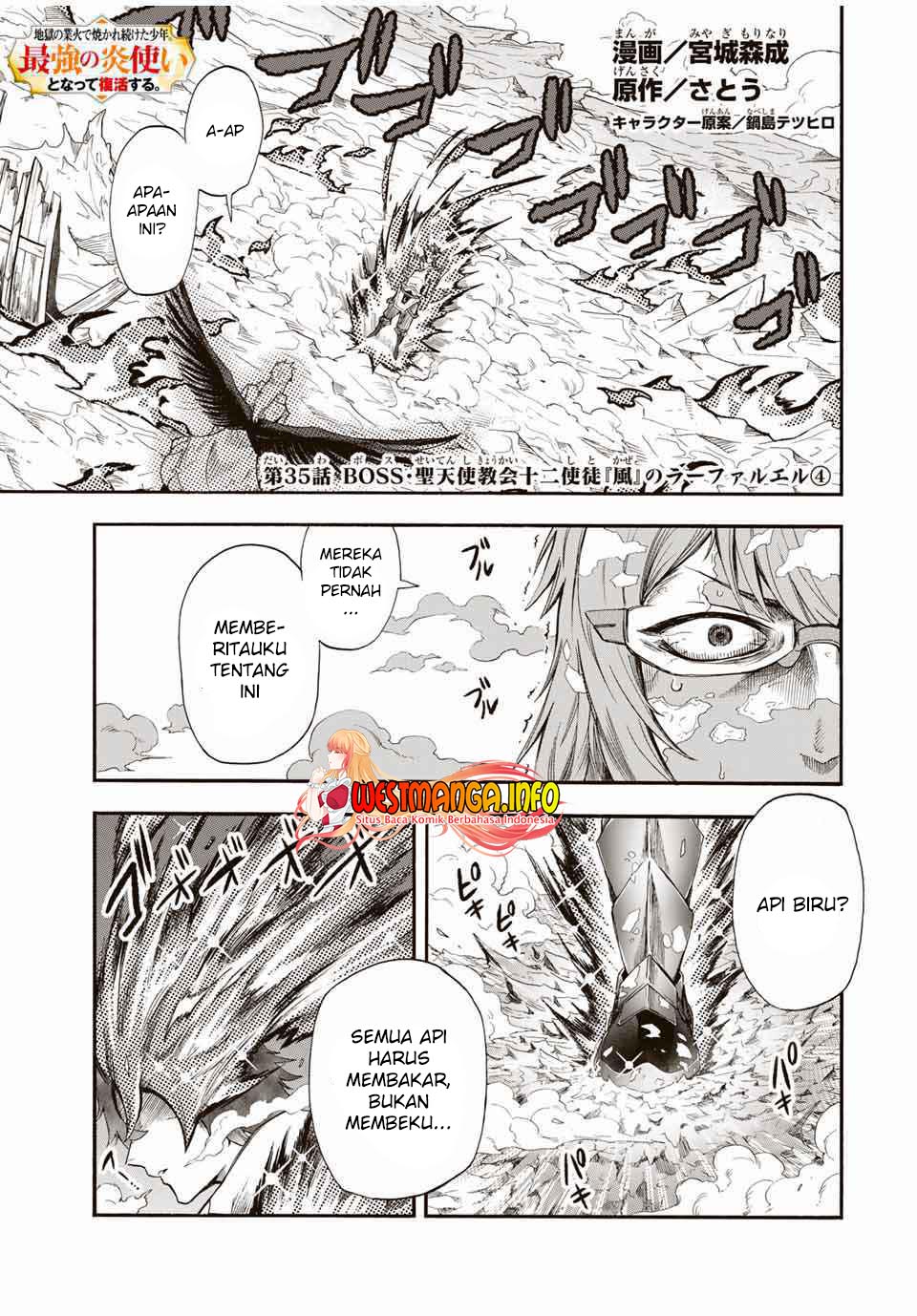 Baca Jigoku no Gouka de Yaka re Tsuzuketa Shounen. Saikyou no Honou Tsukai to Natte Fukkatsu Suru. Chapter 35 Gambar 2