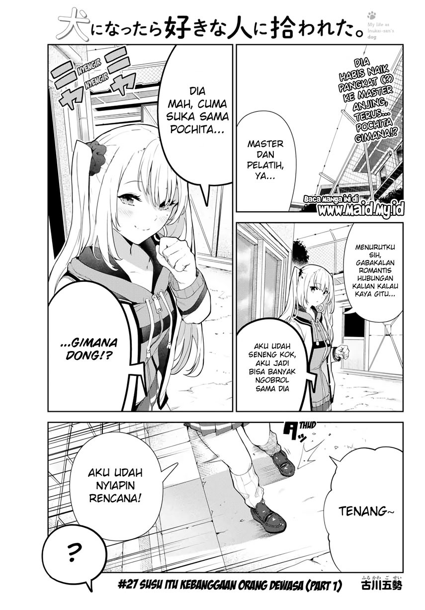 Inu ni Nattara Suki na Hito ni Hirowareta Chapter 27.1 Gambar 3