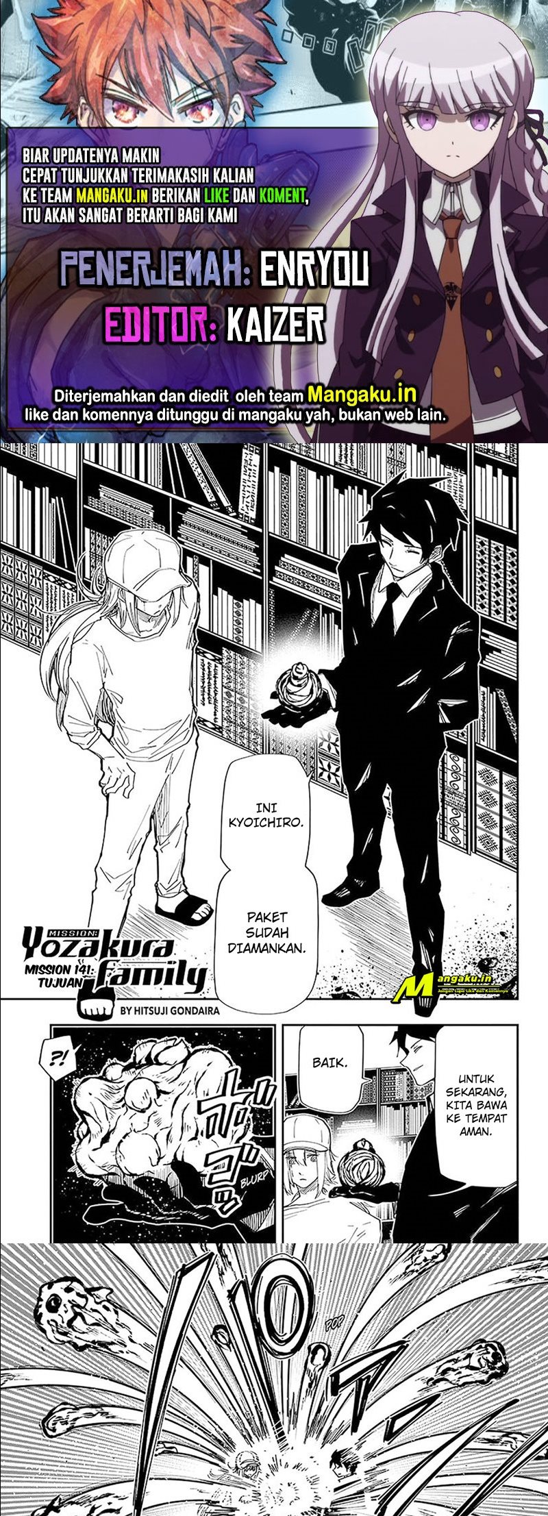 Baca Komik Mission: Yozakura Family Chapter 141 Gambar 1