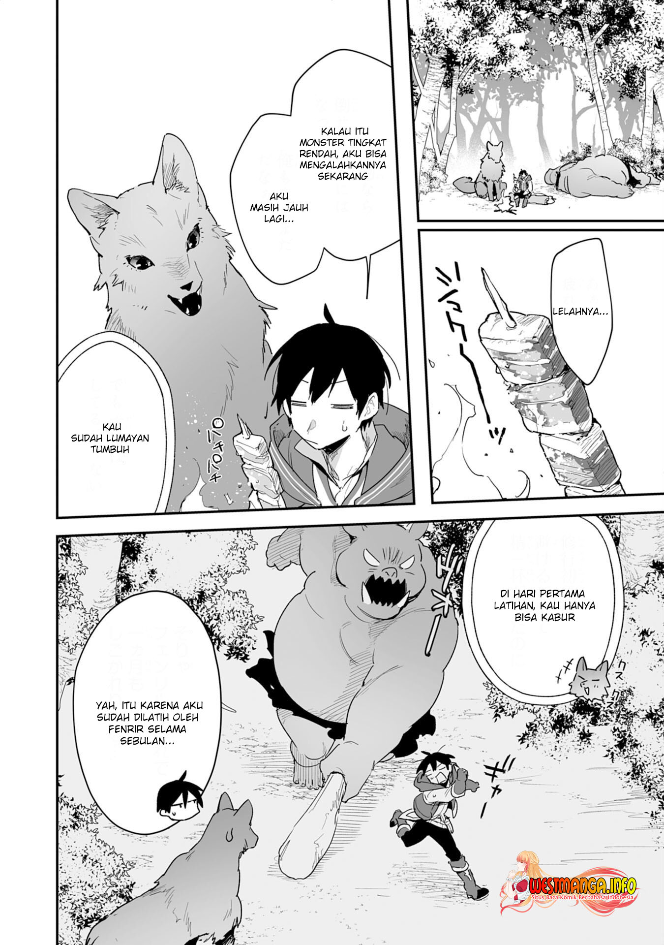 Choukyoushi wa Mamono ni Kakomarete Ikite ikimasu – Yuusha Party ni Oite Ikareta kedo, Densetsu no Mamono to Deai Saikyou ni natteta Chapter 02.1 Gambar 8