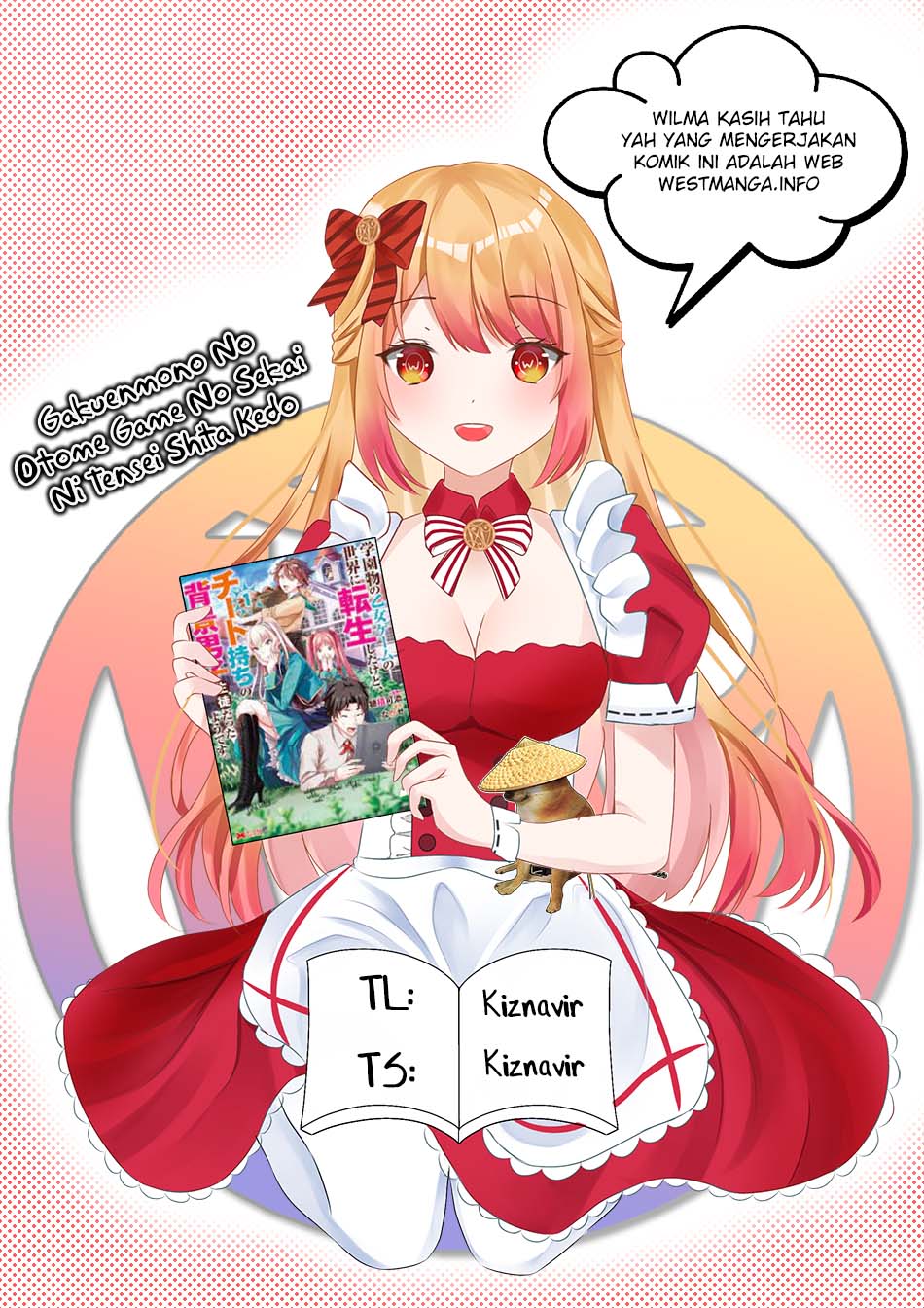 Baca Komik Gakuenmono No Otome Game No Sekai Ni Tensei Shita Kedo, Cheat-Mochi No Haikei Danshi Seitodatta You Desu Chapter 01.3 Gambar 1
