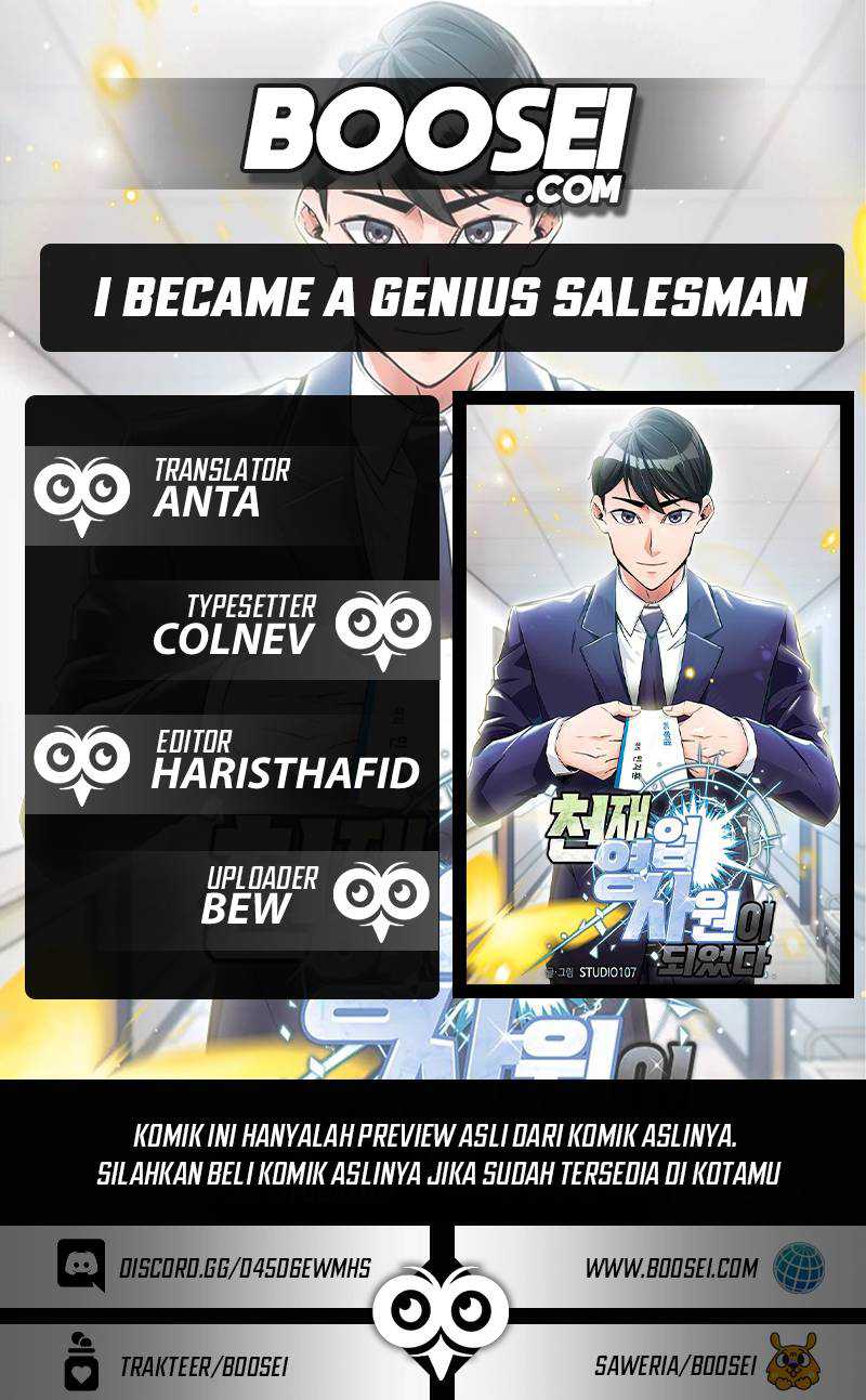 Baca Komik I Became a Genius Salesman Chapter 04 Gambar 1