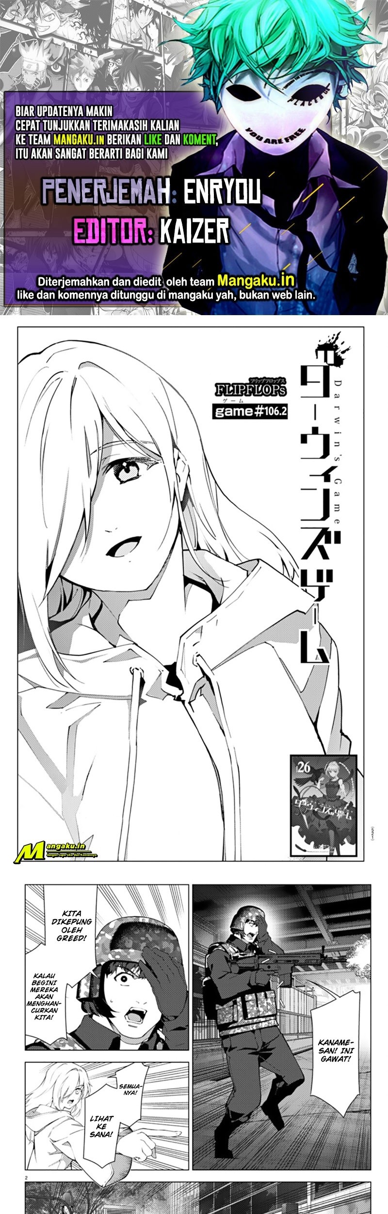 Baca Komik Darwins Game Chapter 106.2 Gambar 1