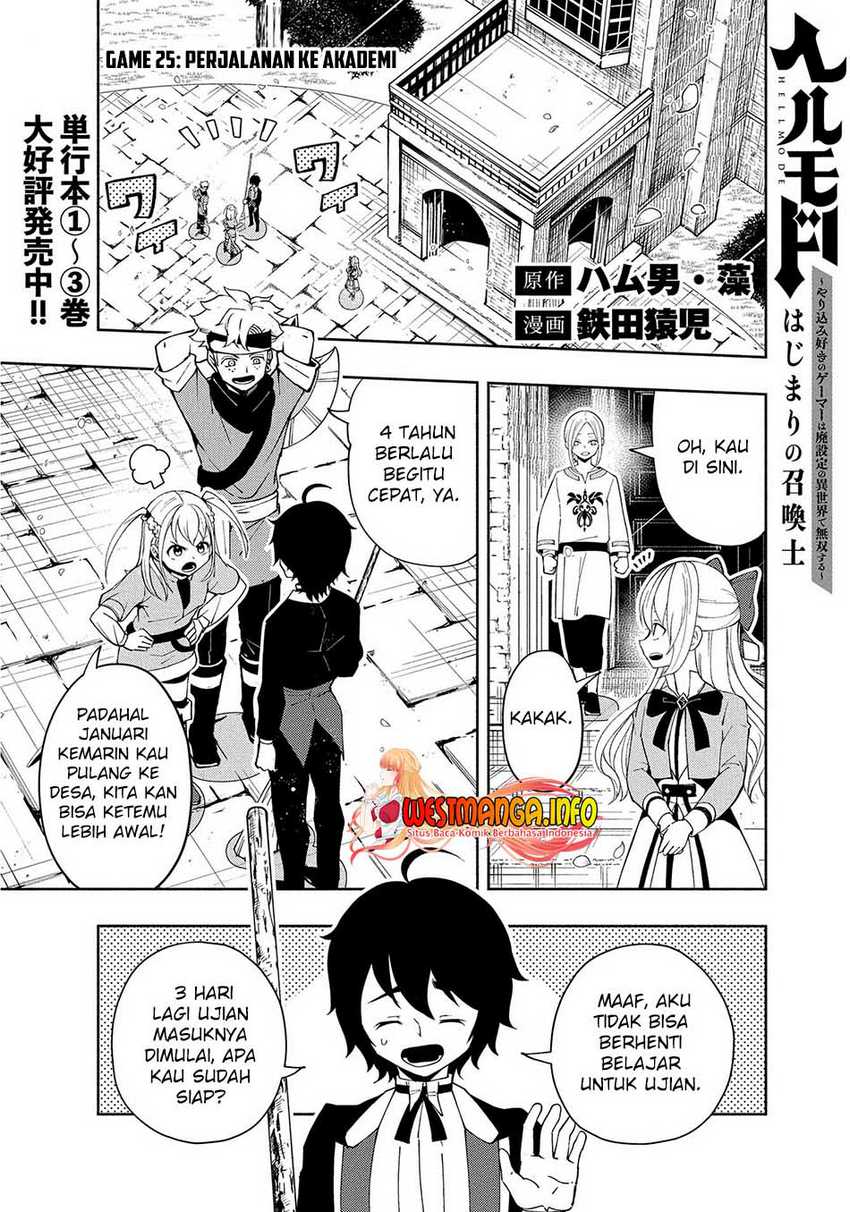 Baca Hell Mode: Yarikomi Suki no Gamer wa Hai Settei no Isekai de Musou Suru Chapter 25 Gambar 2