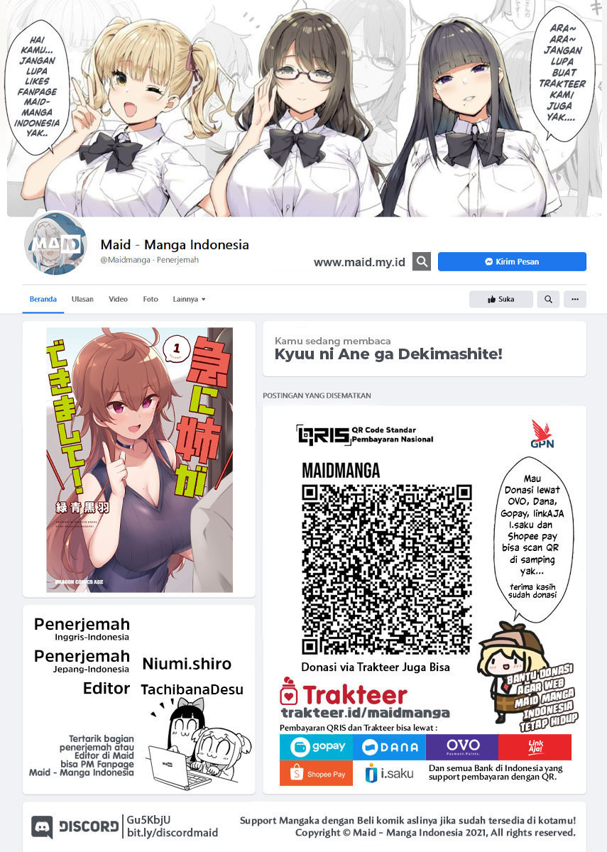 Baca  Kyuu ni Ane ga Dekimashite! Chapter 08 Gambar 2