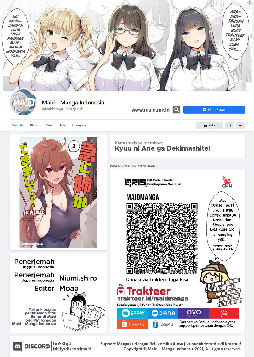Baca  Kyuu ni Ane ga Dekimashite! Chapter 07 Gambar 2