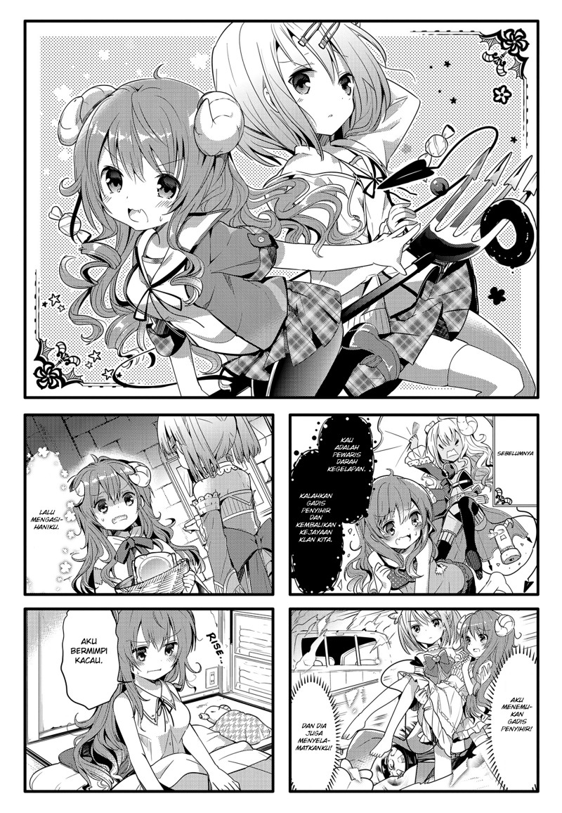Baca Komik Machikado Mazoku Chapter 02 Gambar 1