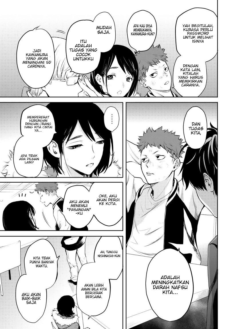 Konya wa Tsuki ga Kirei Desu ga, Toriaezu Shi ne Chapter 17 Gambar 3
