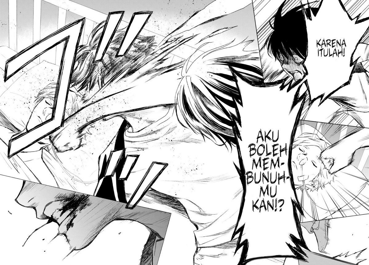 Konya wa Tsuki ga Kirei Desu ga, Toriaezu Shi ne Chapter 17 Gambar 39