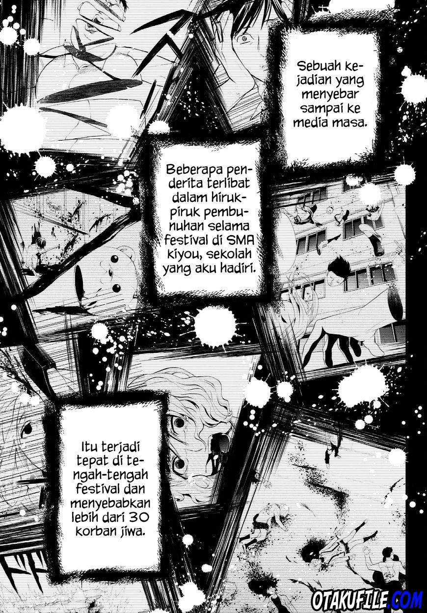 Konya wa Tsuki ga Kirei Desu ga, Toriaezu Shi ne Chapter 14 Gambar 13