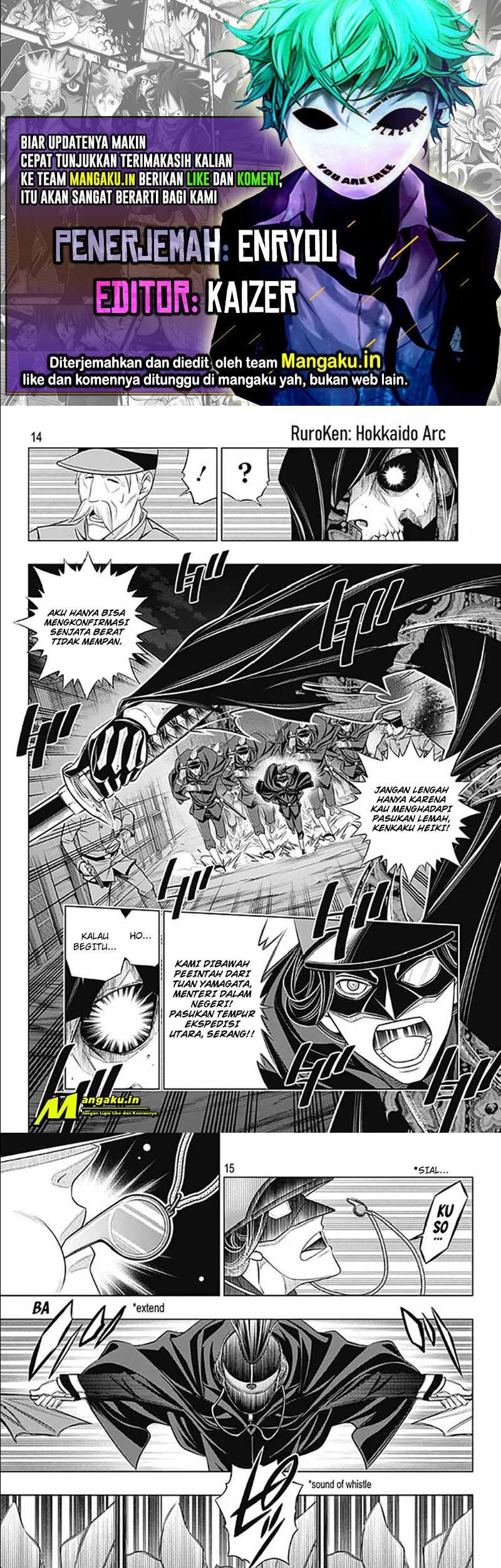 Baca Komik Rurouni Kenshin: Meiji Kenkaku Romantan – Hokkaido-hen Chapter 41.2 Gambar 1