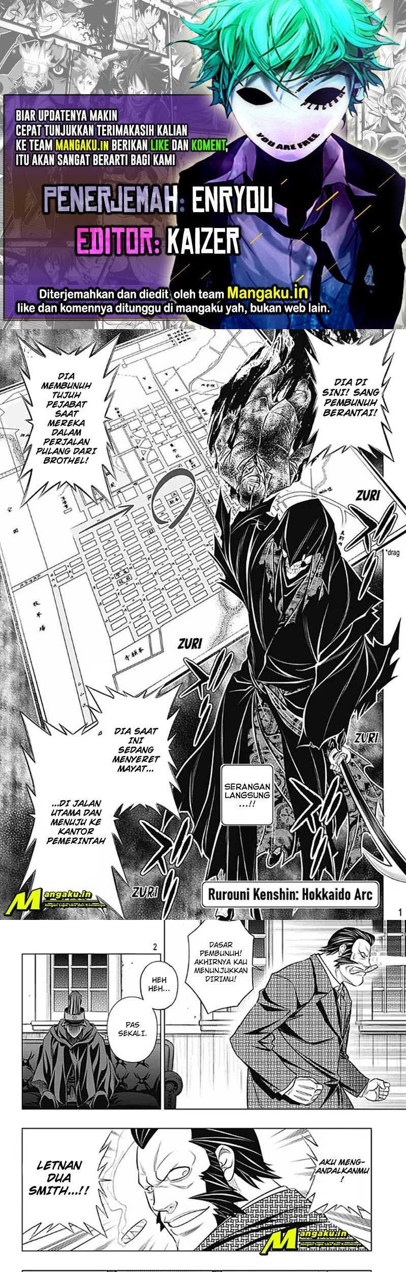 Baca Komik Rurouni Kenshin: Meiji Kenkaku Romantan – Hokkaido-hen Chapter 41.1 Gambar 1