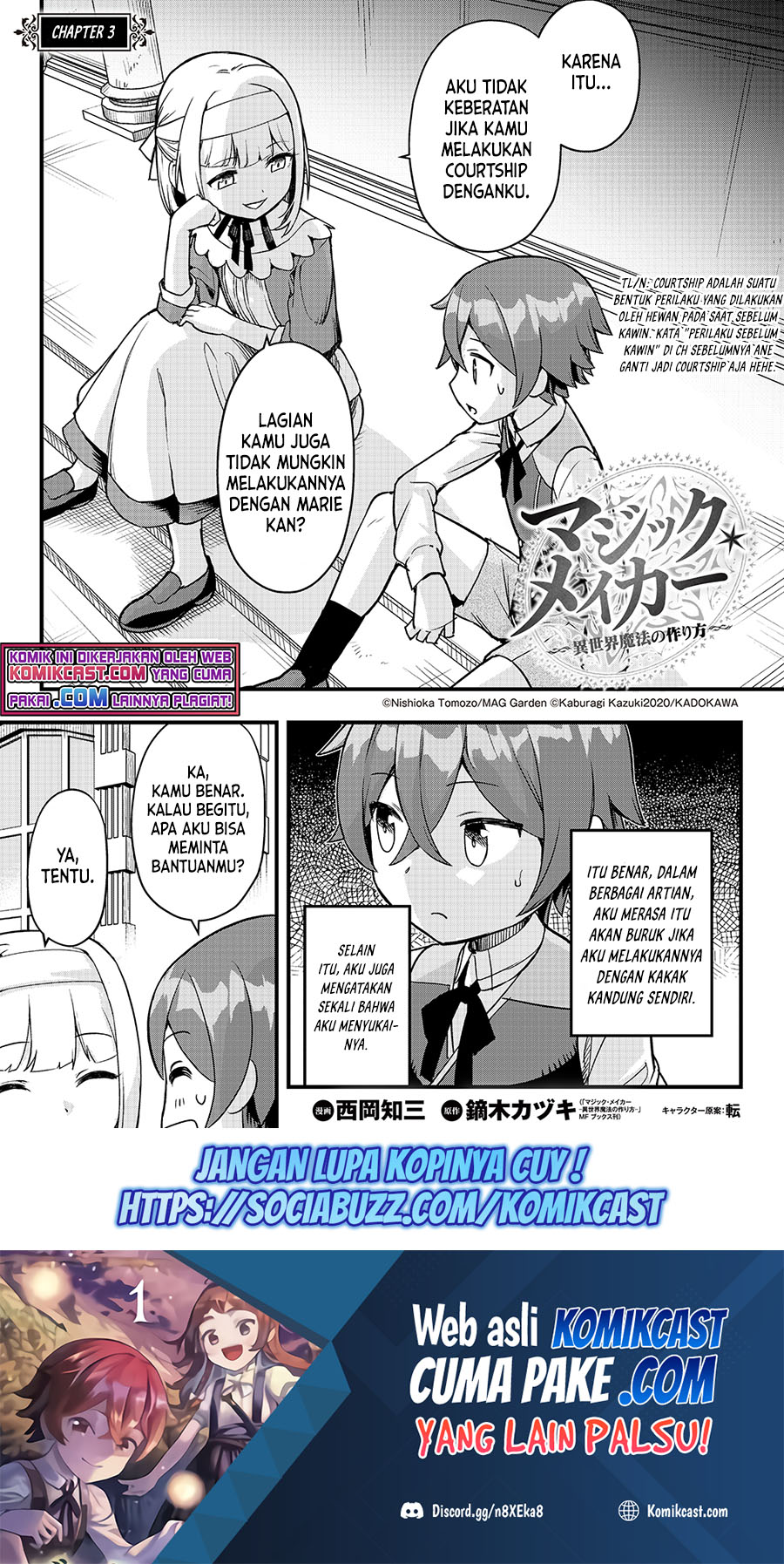 Baca  Magic Maker – Isekai Mahou no Tsukurikata Chapter 03 Gambar 2