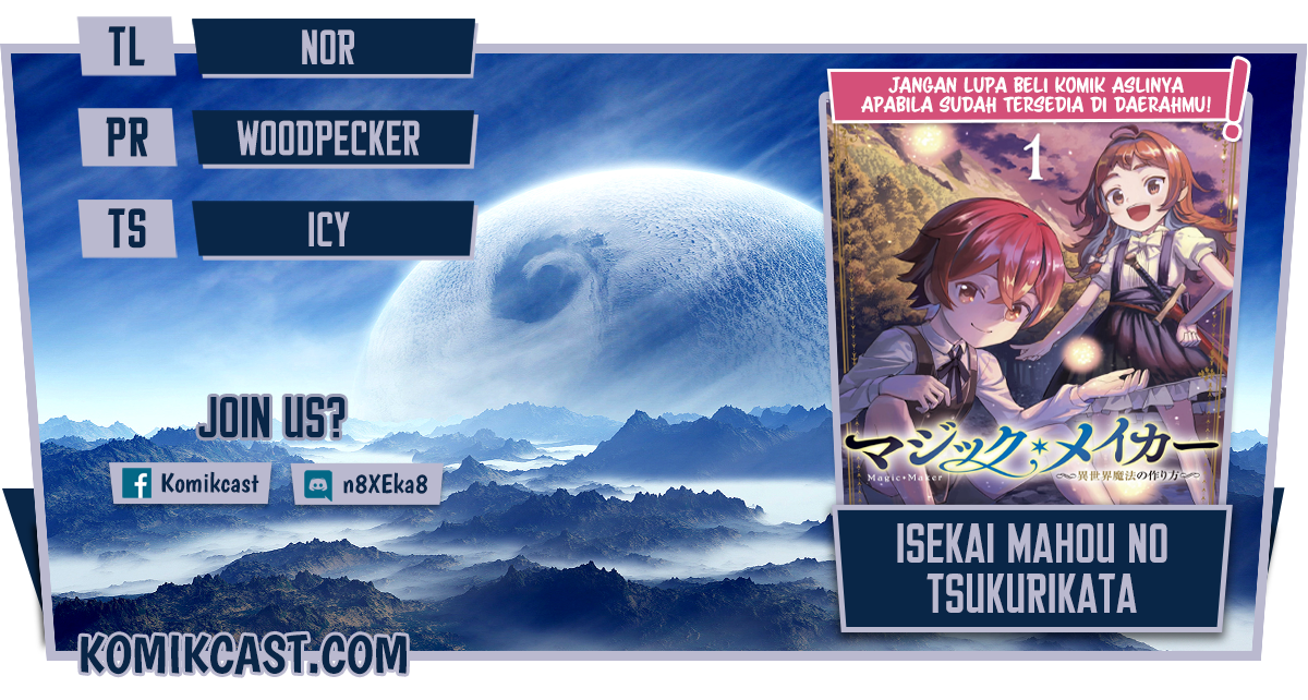 Baca Komik Magic Maker – Isekai Mahou no Tsukurikata Chapter 01.1 Gambar 1