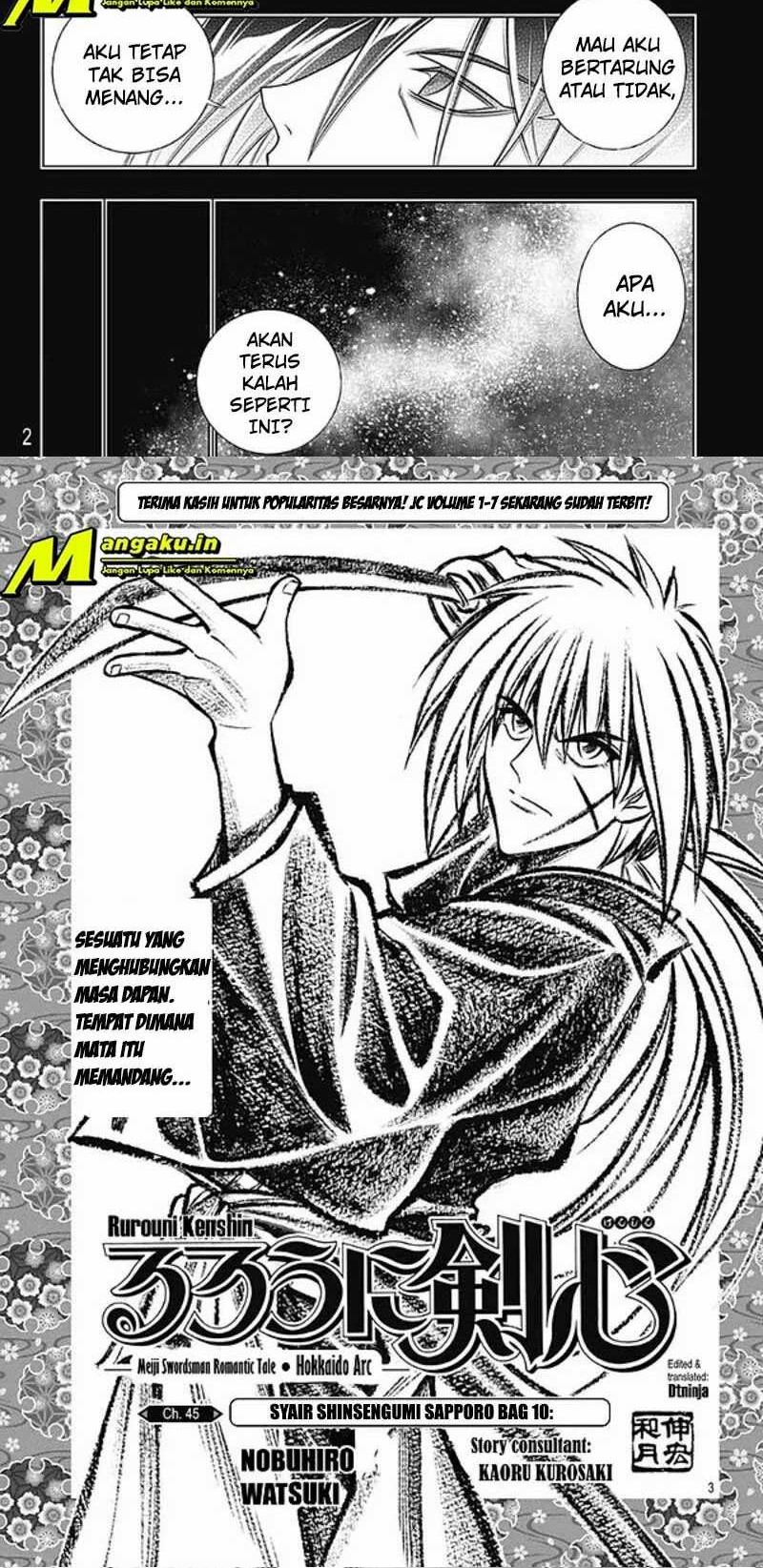 Baca Rurouni Kenshin: Meiji Kenkaku Romantan – Hokkaido-hen Chapter 45.1 Gambar 2