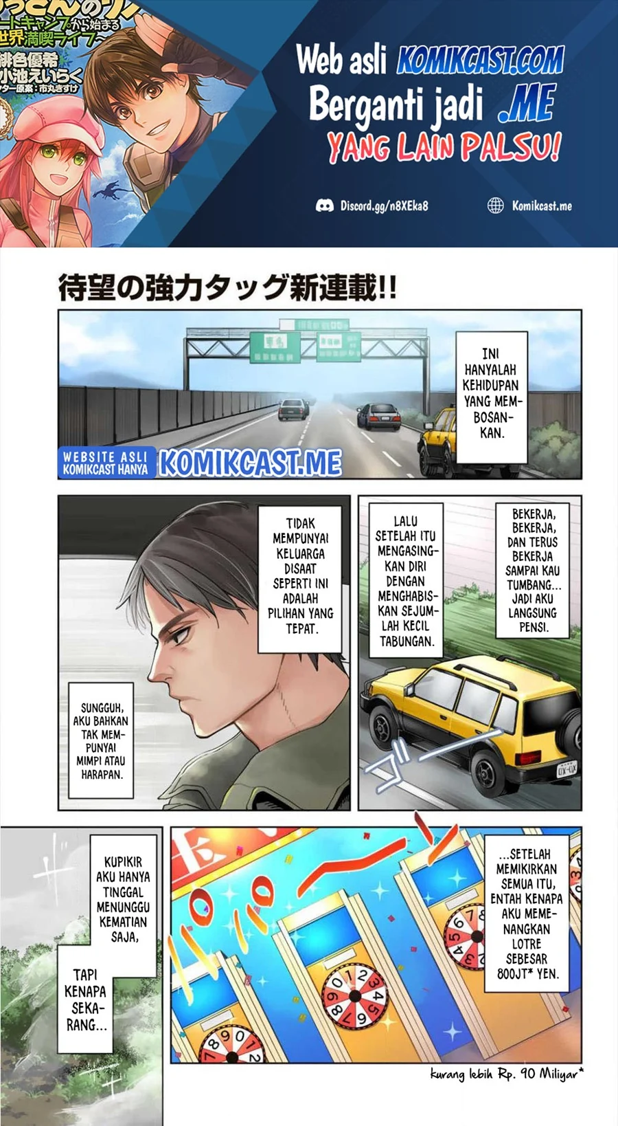 Baca Manga Ossan no Rimeiku Bouken Nikki ~ Autocamp kara Hajimaru Isekai Mankitsu Raifu Chapter 1 Gambar 2