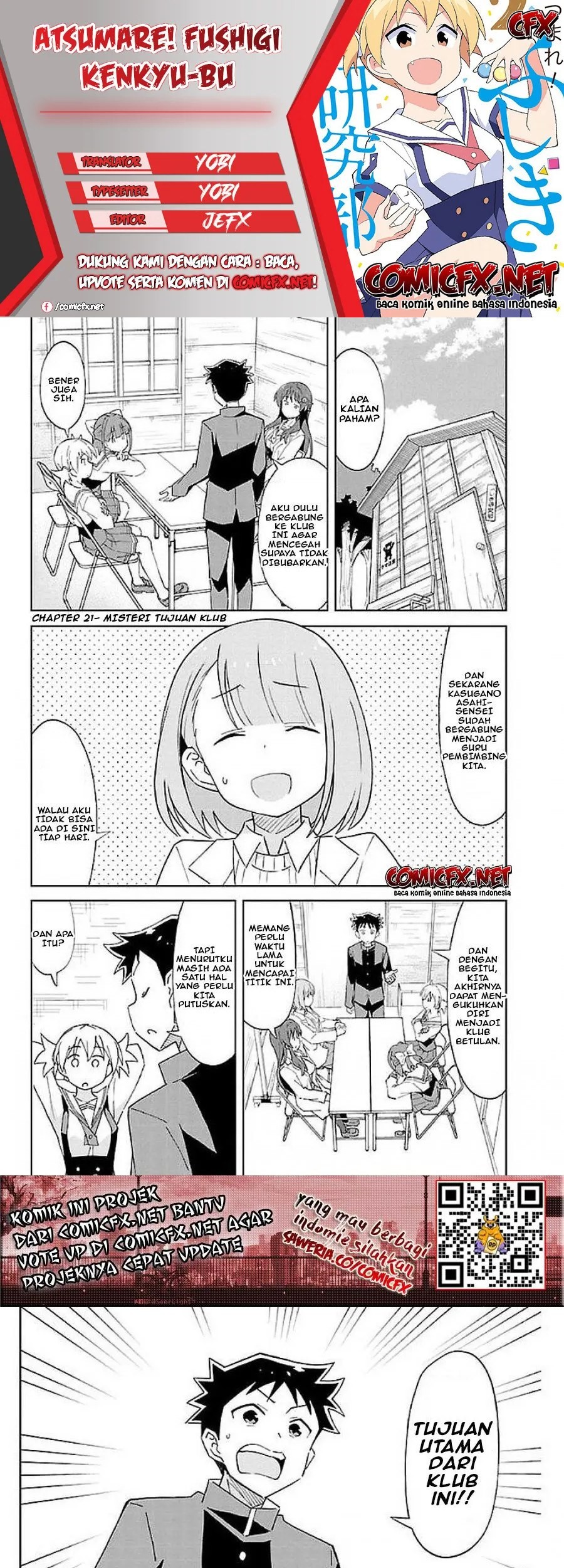 Baca Komik Atsumare! Fushigi Kenkyuubu Chapter 21 Gambar 1