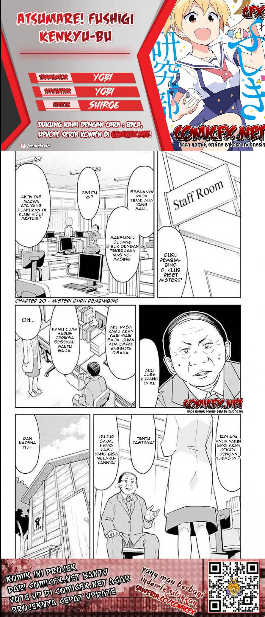 Baca Komik Atsumare! Fushigi Kenkyuubu Chapter 20 Gambar 1
