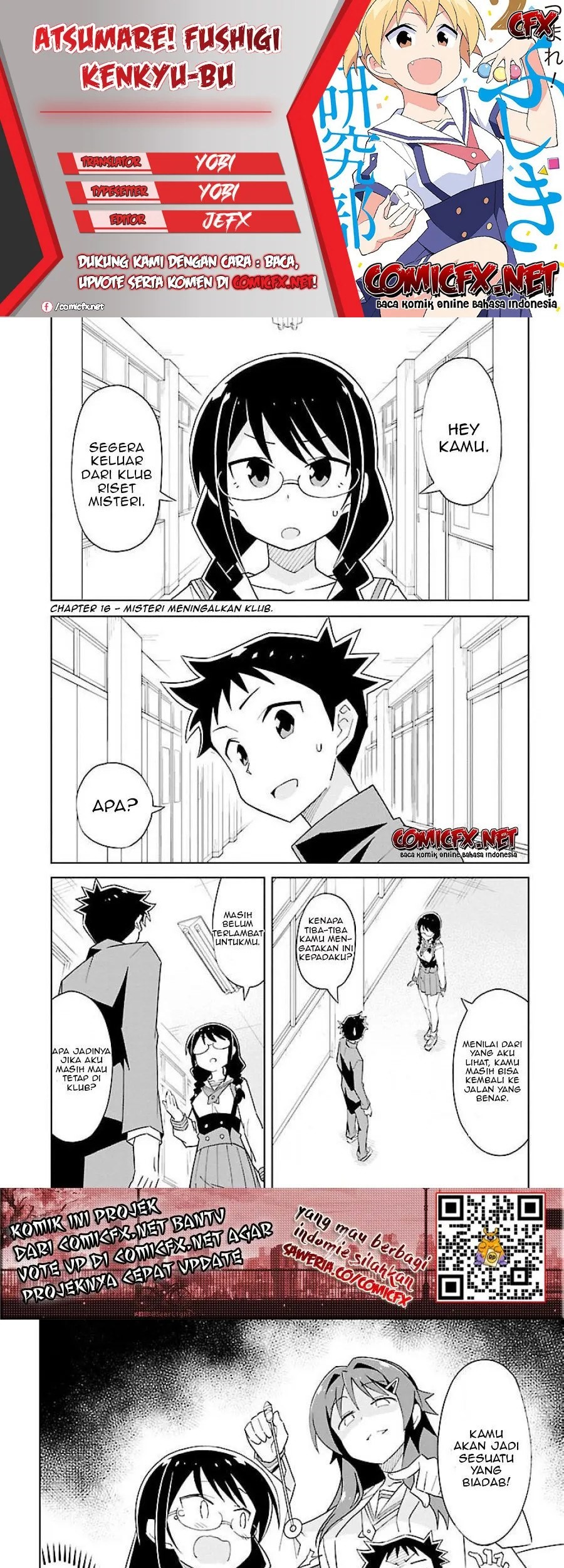 Baca Komik Atsumare! Fushigi Kenkyuubu Chapter 16 Gambar 1