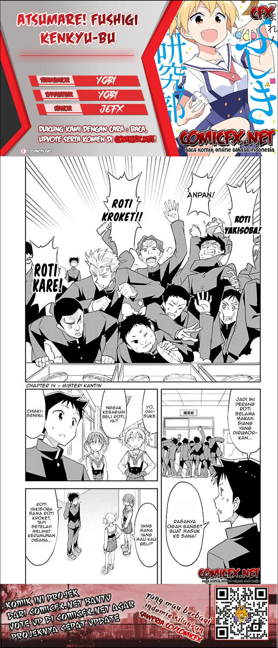 Baca Komik Atsumare! Fushigi Kenkyuubu Chapter 14 Gambar 1