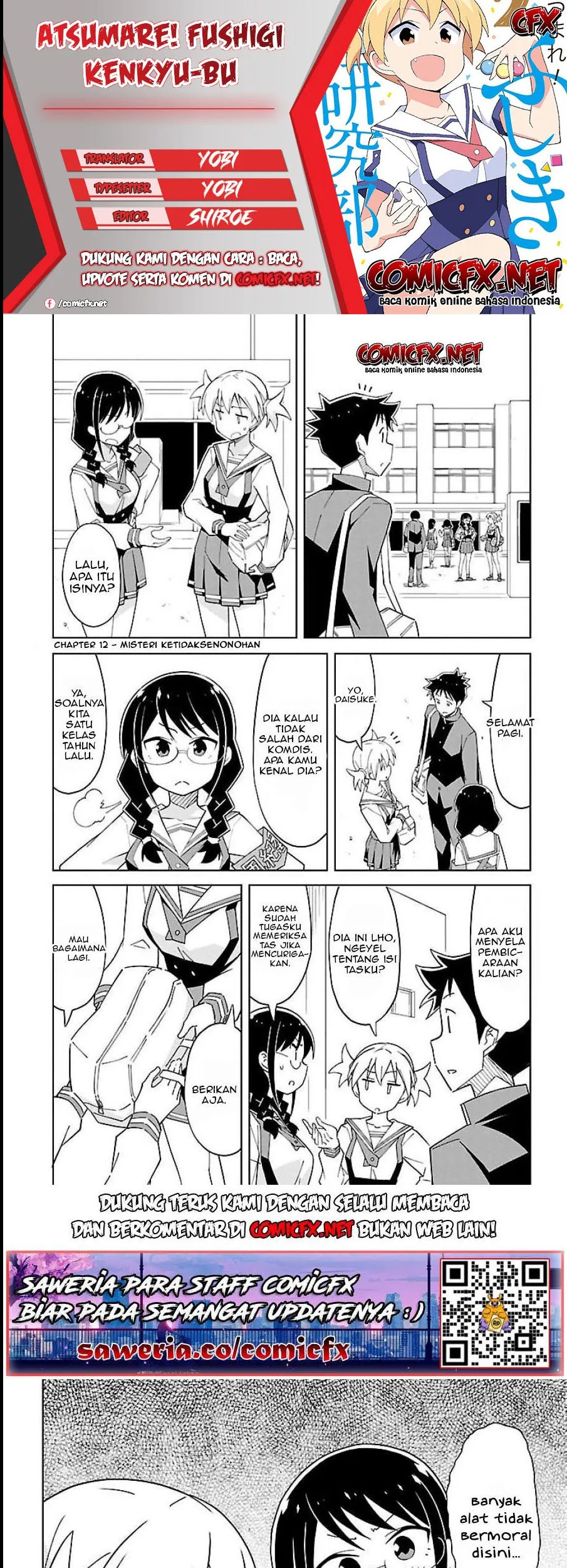 Baca Komik Atsumare! Fushigi Kenkyuubu Chapter 12 Gambar 1