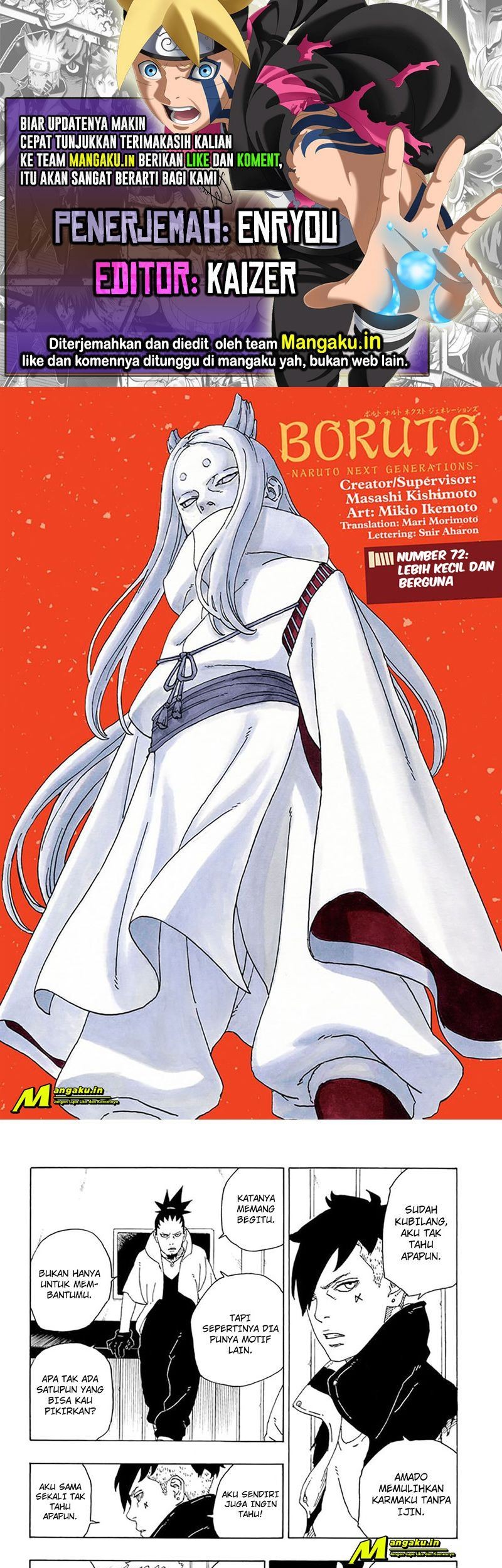 Baca Komik Boruto Chapter 72.1 Gambar 1