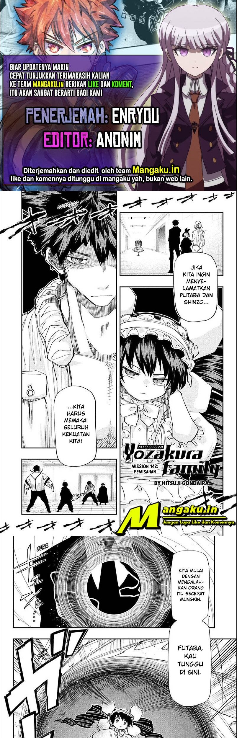 Baca Komik Mission: Yozakura Family Chapter 142 Gambar 1
