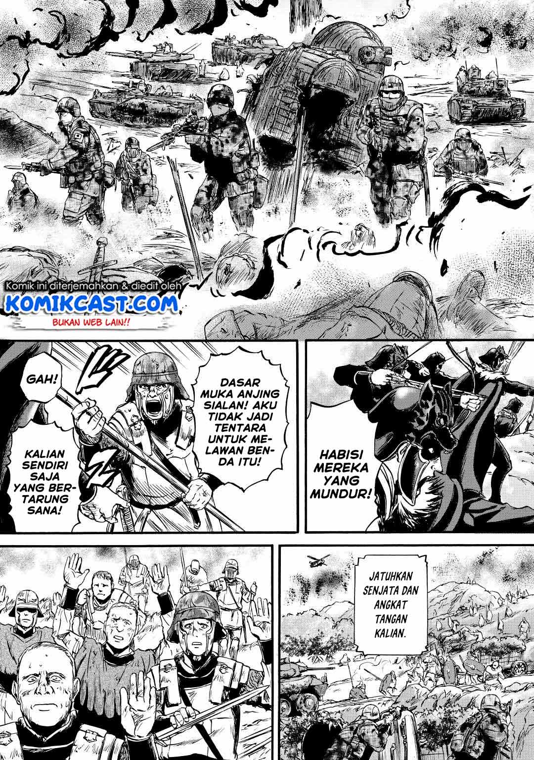 Gate – Jietai Kare no Chi nite Kaku Tatakeri Chapter 115 Gambar 38
