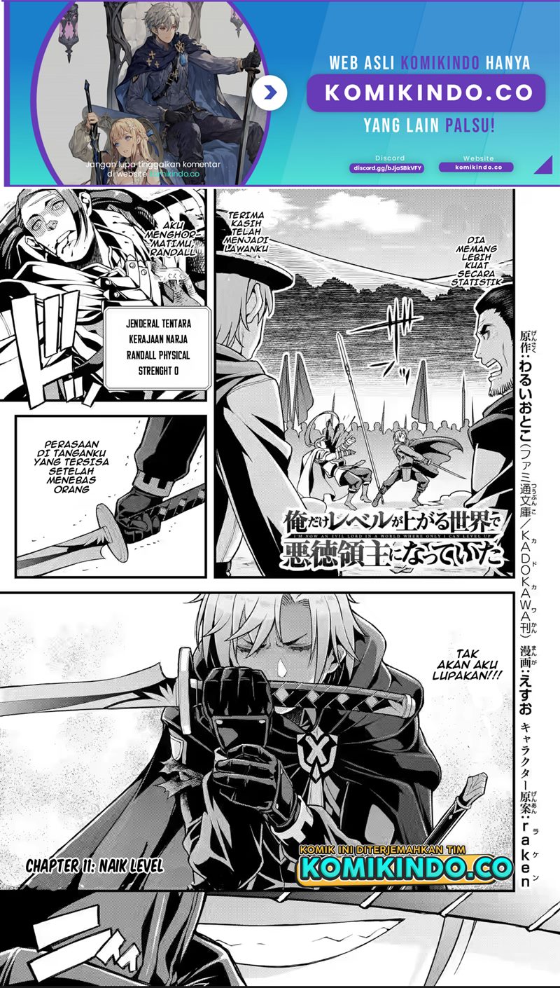 Baca Ore dake Level ga Agaru Sekai de Akutoku Ryoushu ni Natteita Chapter 11 Gambar 2