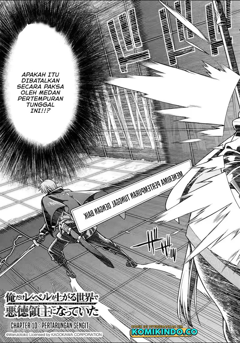 Ore dake Level ga Agaru Sekai de Akutoku Ryoushu ni Natteita Chapter 10 Gambar 4