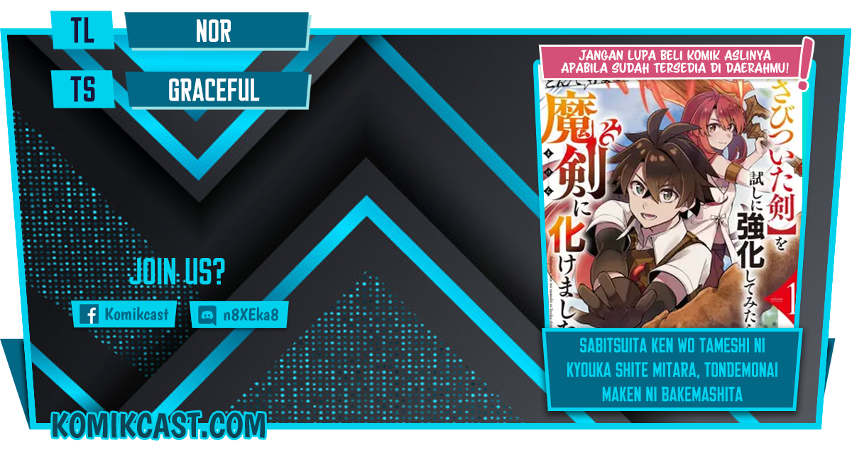Baca Komik Sabitsuita Ken wo Tameshi ni Kyouka Shite Mitara, Tondemonai Maken ni Bakemashita Chapter 06 Gambar 1
