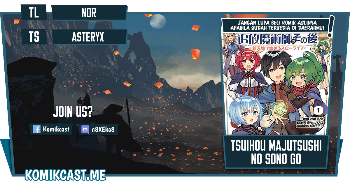 Baca Komik Tsuihou Majutsushi no Sono Go: Shintenchi de Hajimeru Slow Life Chapter 16 Gambar 1