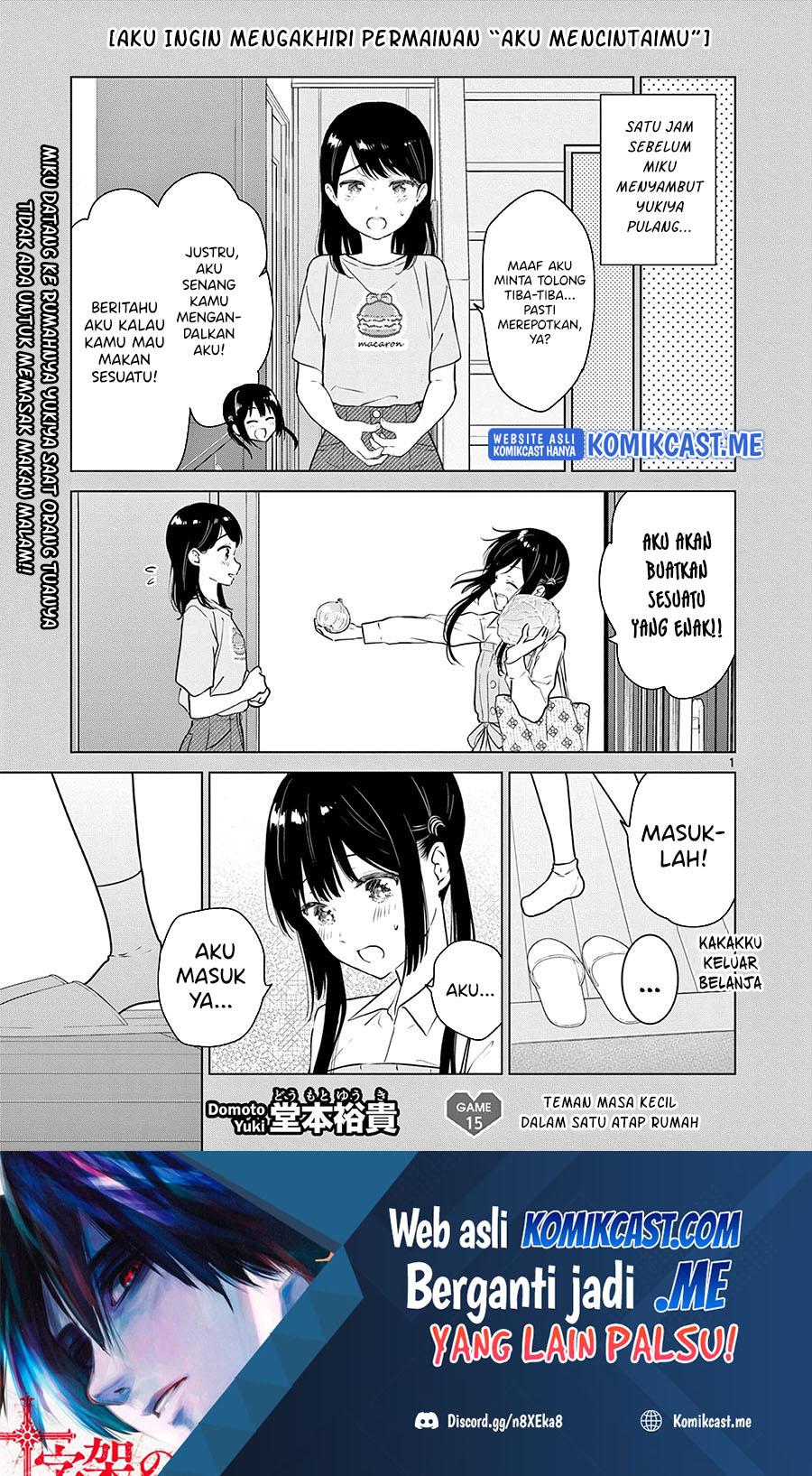 Baca Aishiteru Game wo Owarasetai Chapter 15 Gambar 2