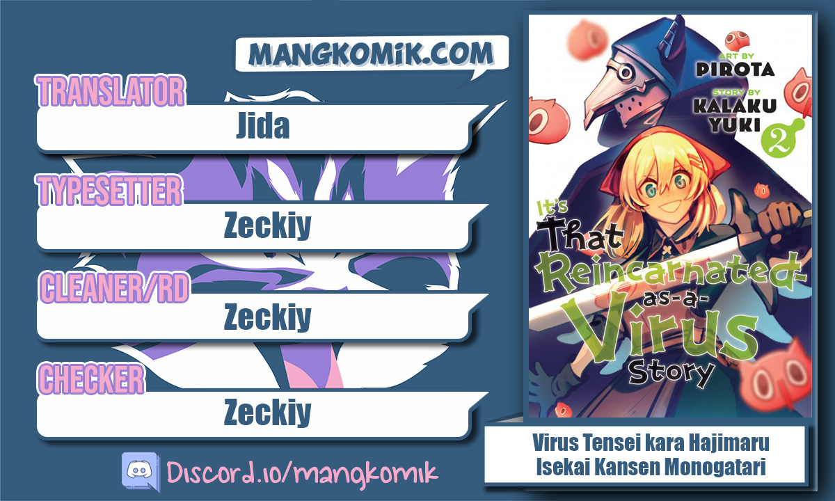 Baca Komik Virus Tensei kara Isekai Kansen Monogatari Chapter 15.2 Gambar 1
