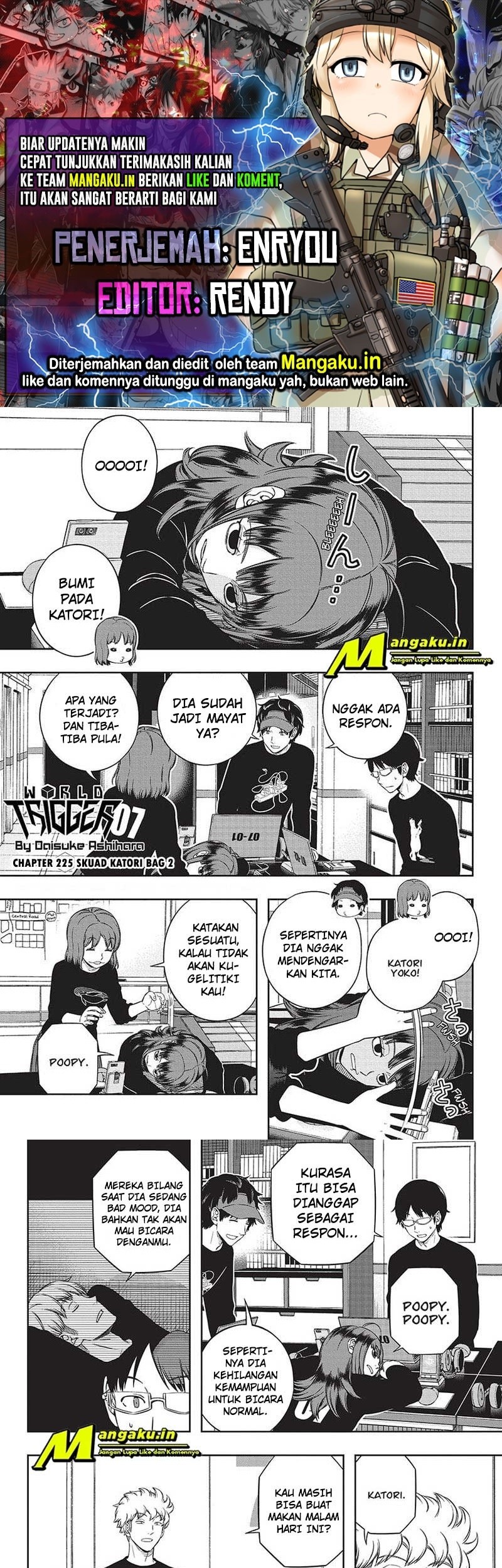 Baca Komik World Trigger Chapter 225 Gambar 1
