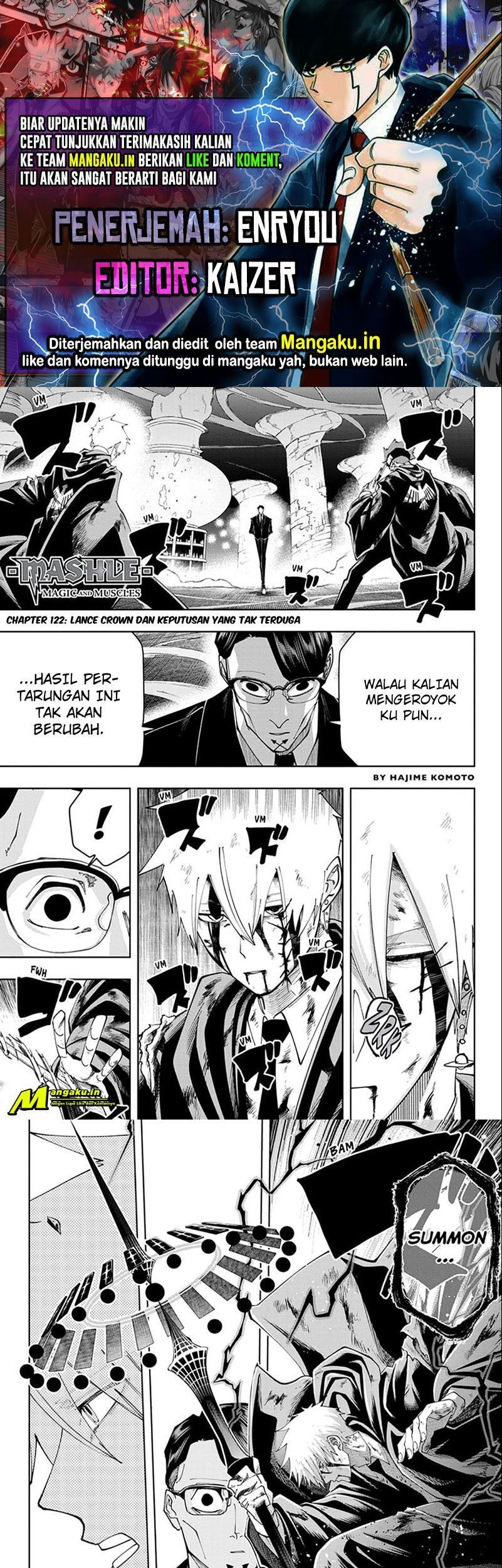 Baca Komik Mashle: Magic and Muscles Chapter 122 Gambar 1
